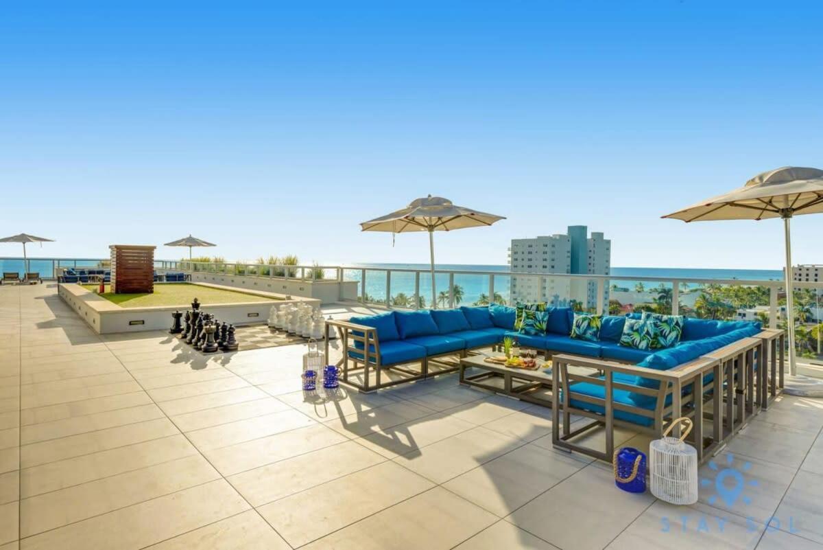 Tropical Oasis - Rooftop Pool- Near Beach - Gym Hollywood Dış mekan fotoğraf