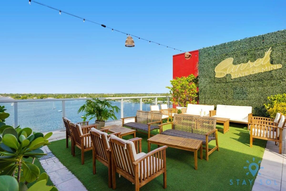 Tropical Oasis - Rooftop Pool- Near Beach - Gym Hollywood Dış mekan fotoğraf
