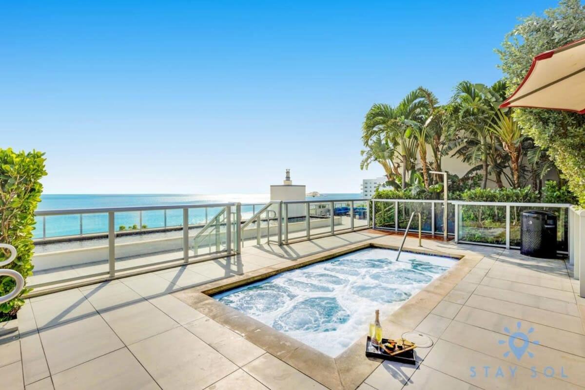 Tropical Oasis - Rooftop Pool- Near Beach - Gym Hollywood Dış mekan fotoğraf