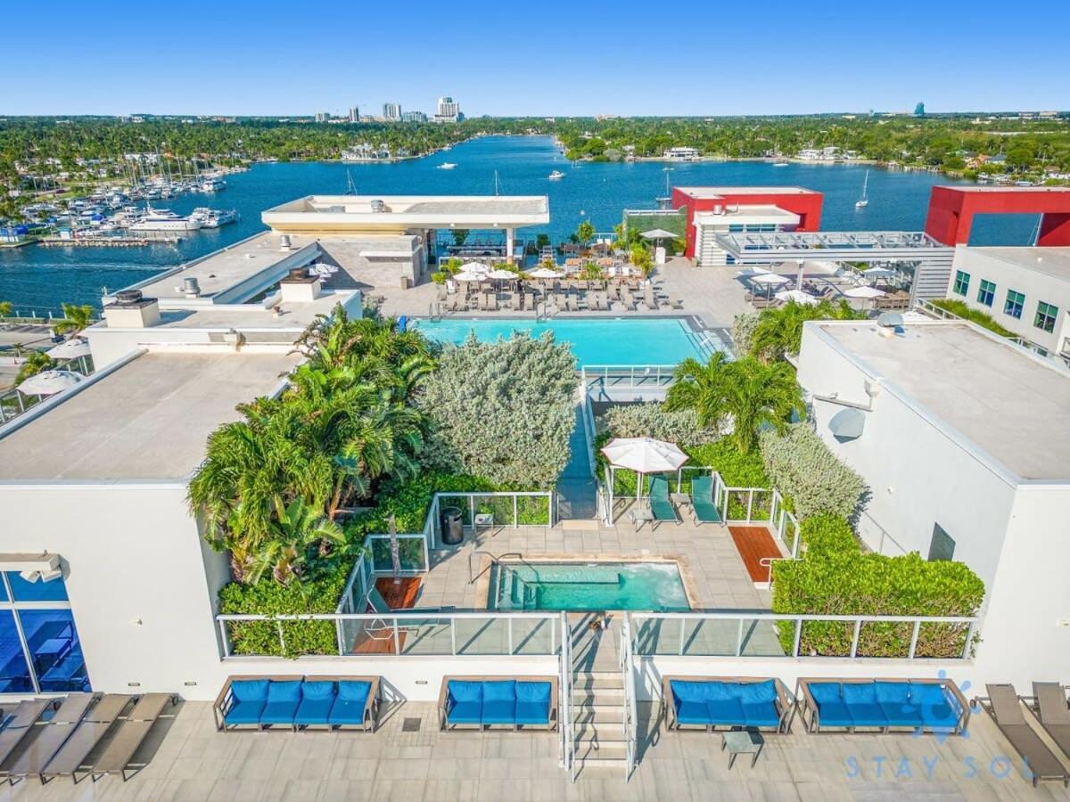 Tropical Oasis - Rooftop Pool- Near Beach - Gym Hollywood Dış mekan fotoğraf
