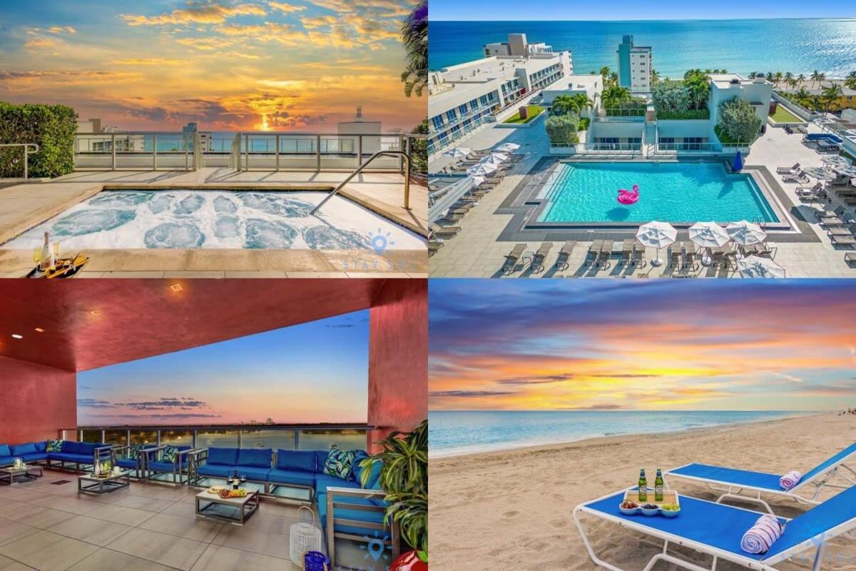 Tropical Oasis - Rooftop Pool- Near Beach - Gym Hollywood Dış mekan fotoğraf
